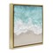 Stupell Industries Sea Foam on Sandy Beach Framed Floater Canvas Wall Art